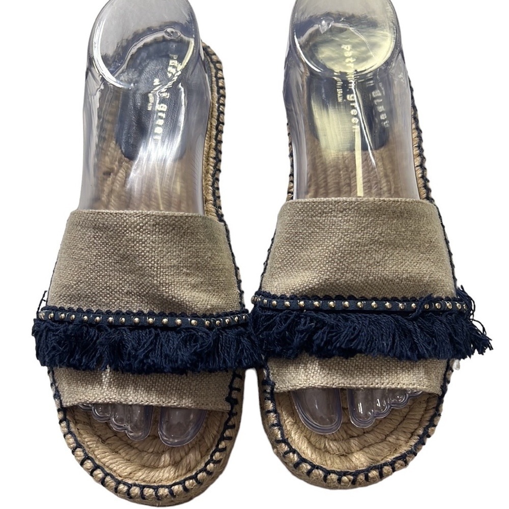 Patricia Green Linen Espadrille Slides — image 6 of 6
